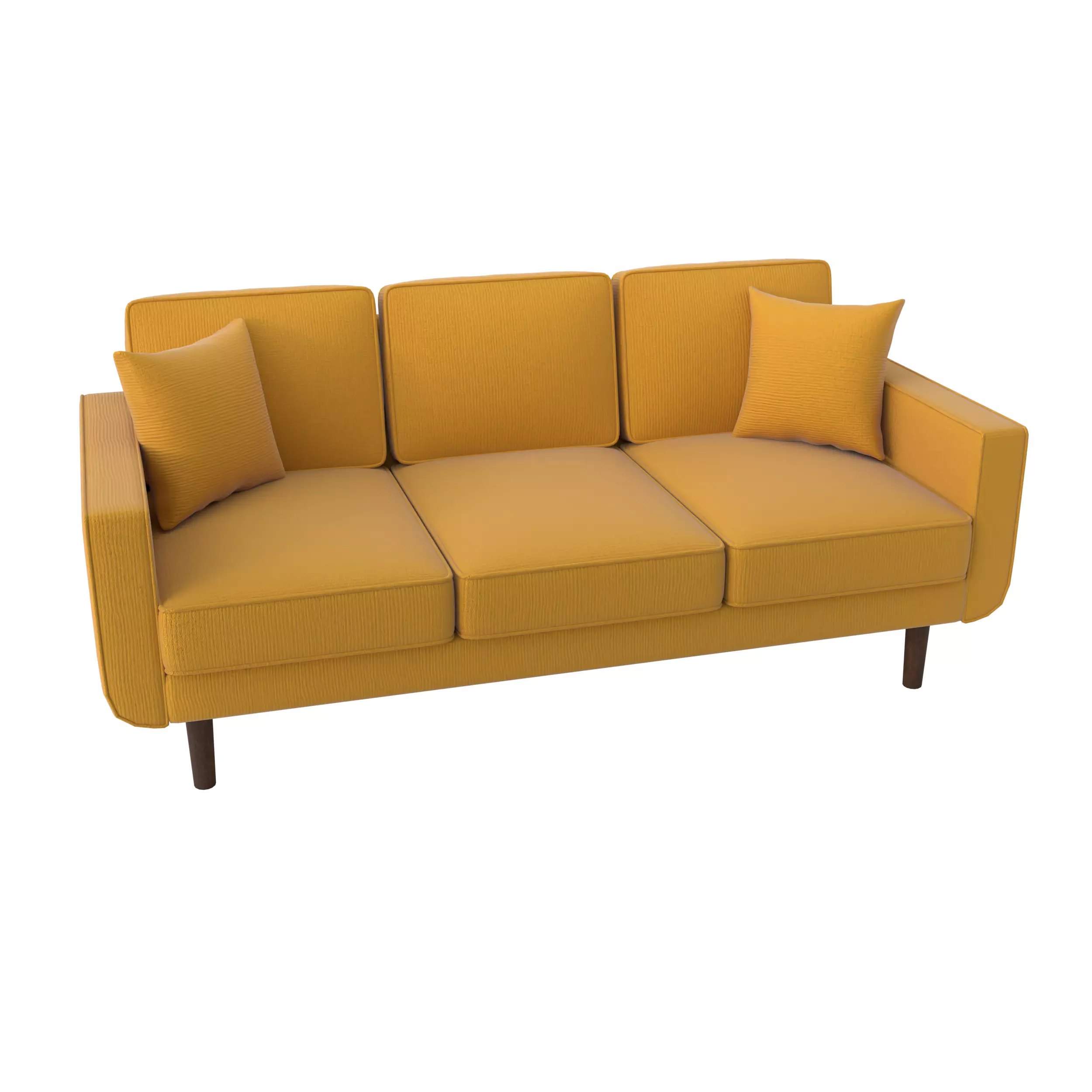 Modern 3 Seater Sofa 3D model_0