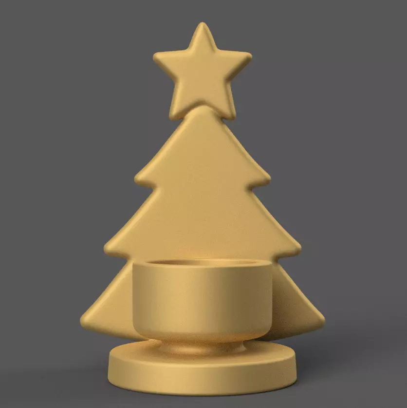 Christmas Tree planter - led candle holder - candy container 3D print model_3