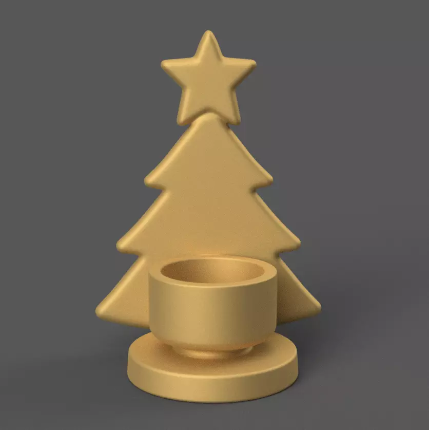 Christmas Tree planter - led candle holder - candy container 3D print model_0