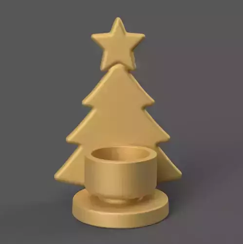 Christmas Tree planter - led candle holder - candy container 3D print model Christmas Tree planter - led candle holder - candy container 3D print model