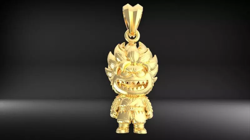 labubu pendant 3D print model