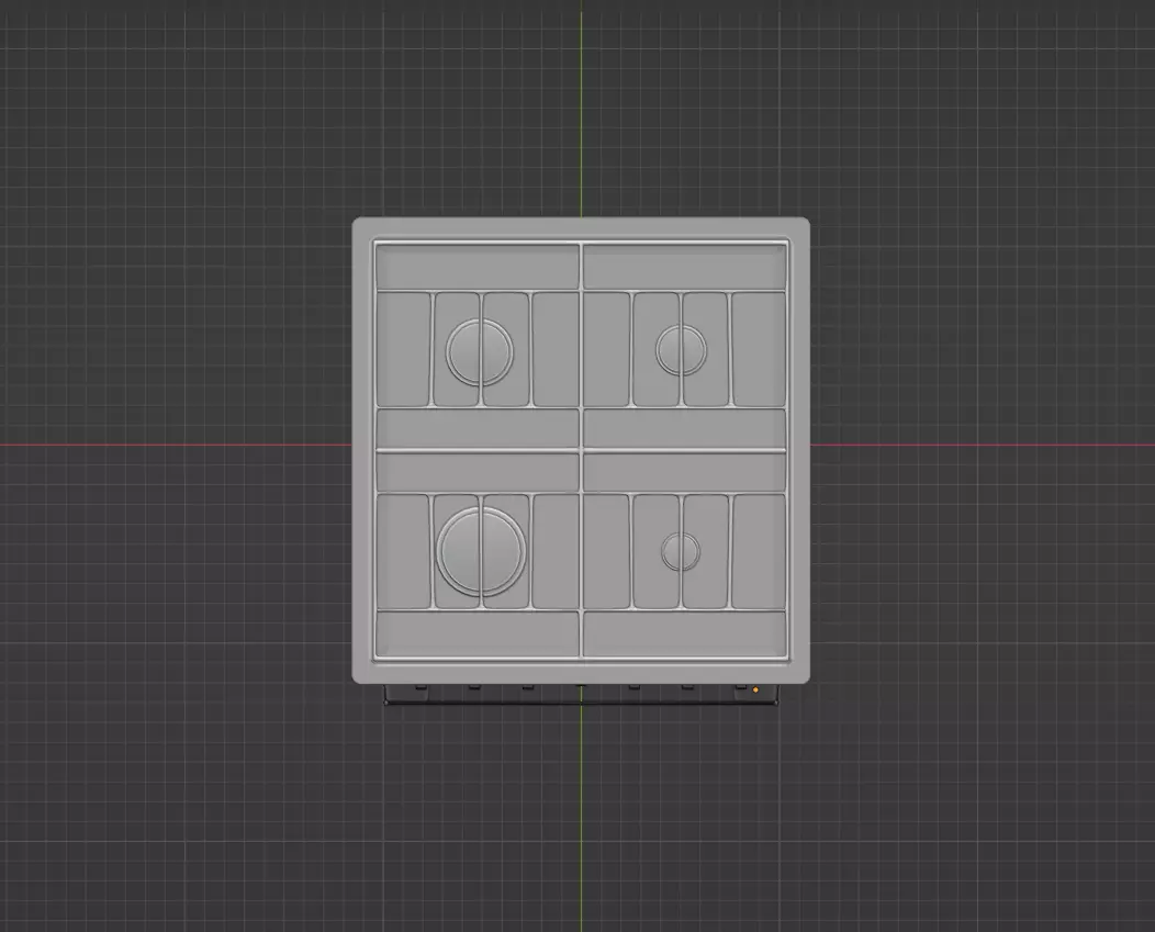 Vintage Oven 3D model_5