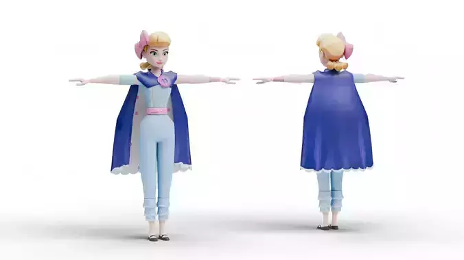 Toy Story Bo Peep Low-poly 3D model