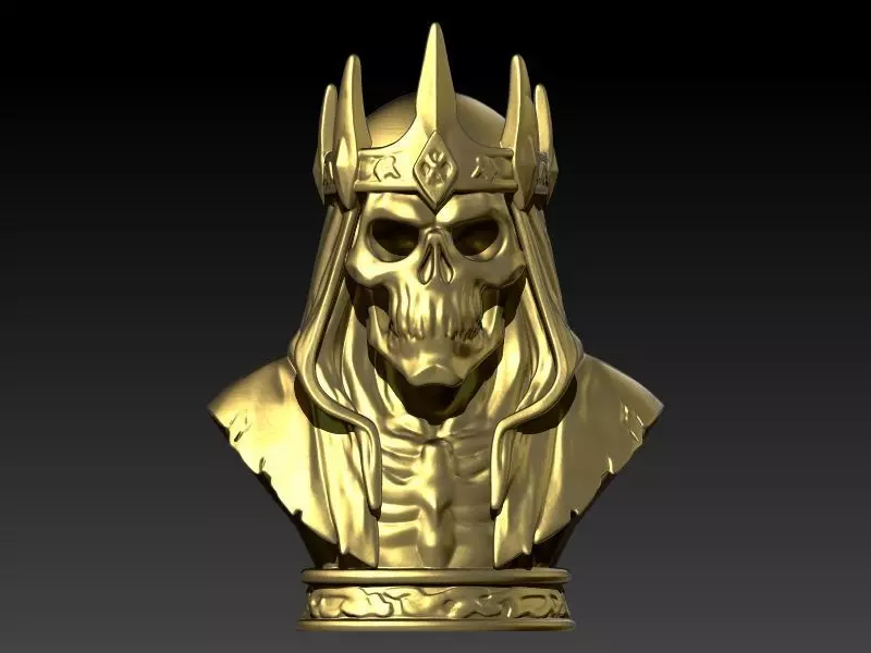 scull king pendant 3D print model_5
