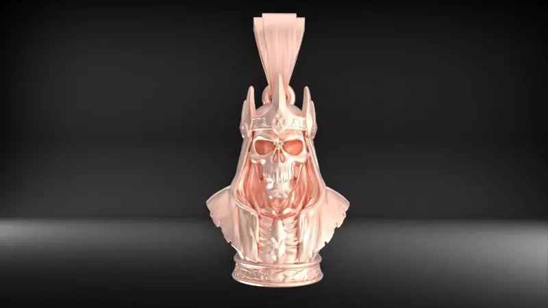 scull king pendant 3D print model_12