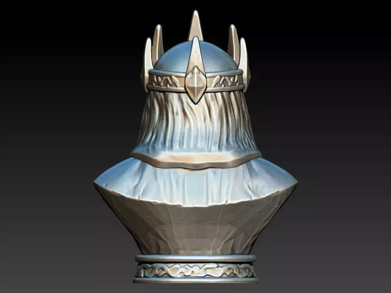 scull king pendant 3D print model_19