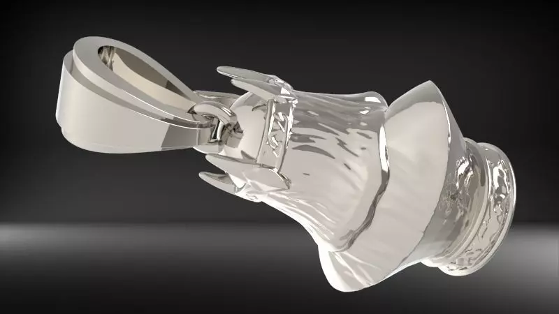 scull king pendant 3D print model_16