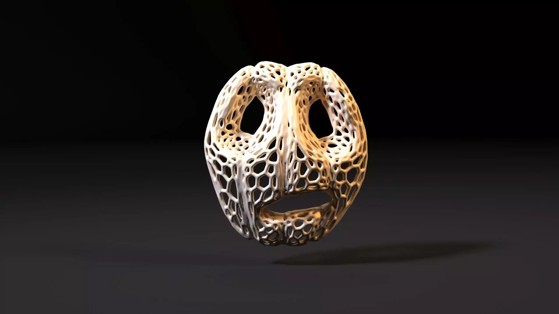 Pumpkin mask halloween 3D print model_0