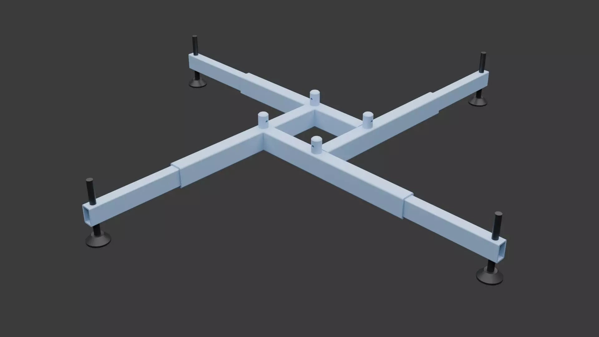 Square Truss Standard Collection - 18 PCS Modular 3D model 3D model_2