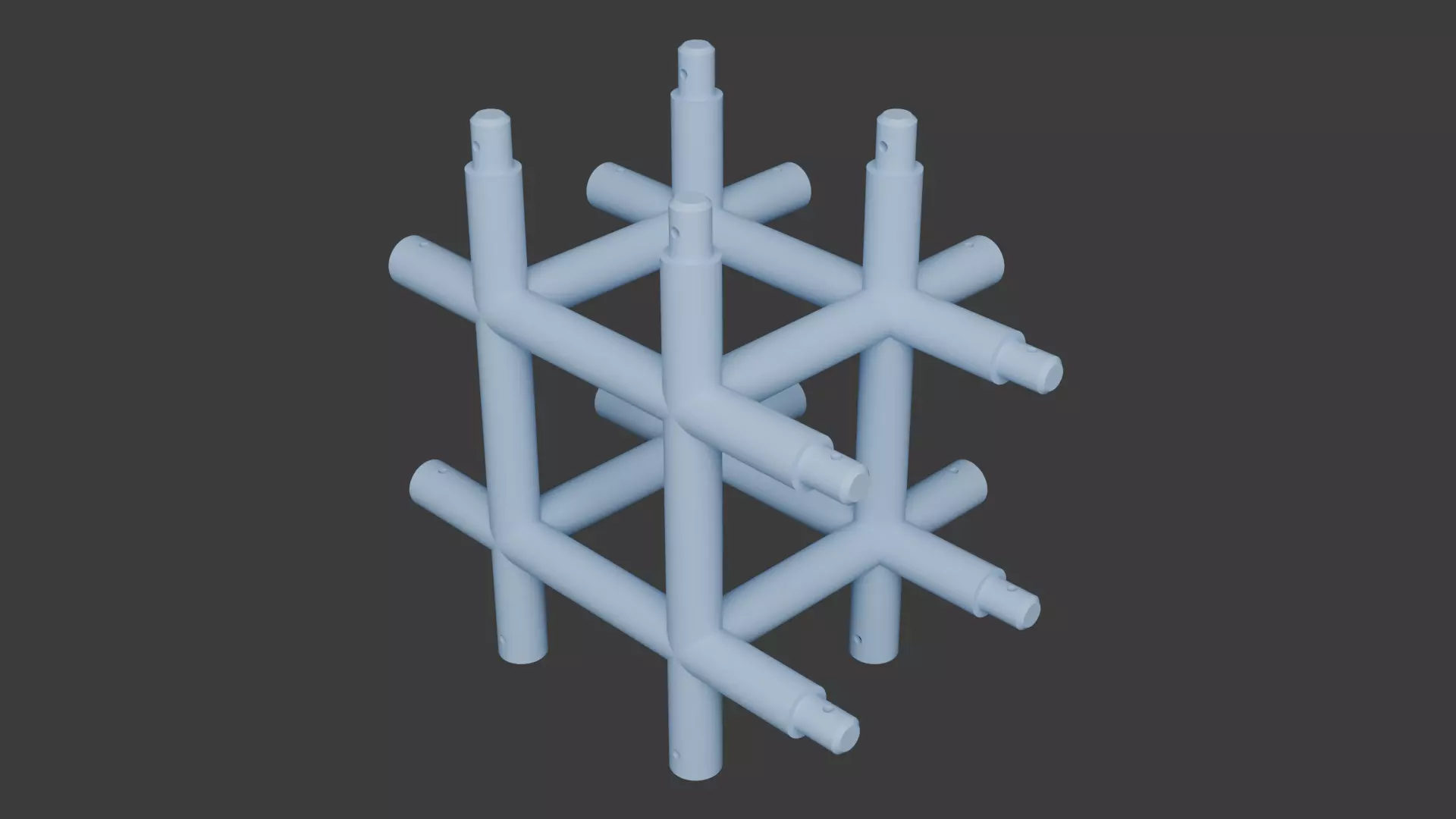 Square Truss Standard Collection - 18 PCS Modular 3D model 3D model_16