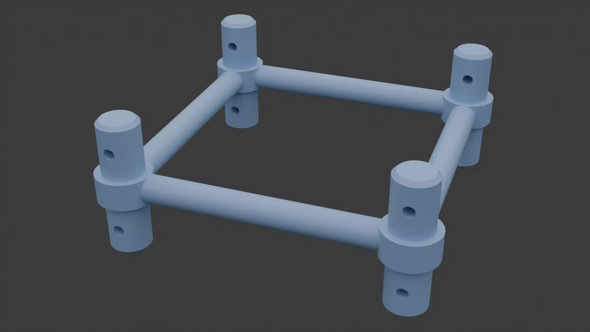 Square Truss Standard Collection - 18 PCS Modular 3D model 3D model_53