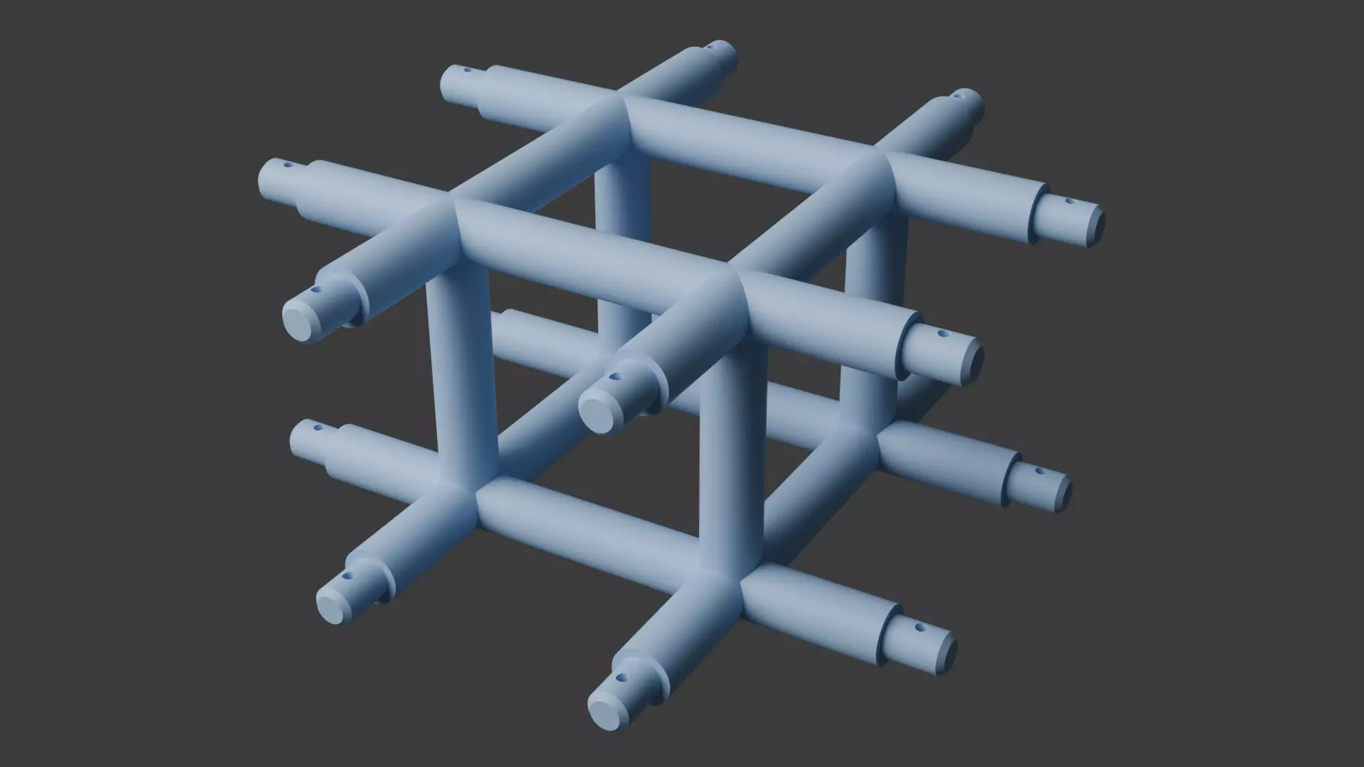 Square Truss Standard Collection - 18 PCS Modular 3D model 3D model_40