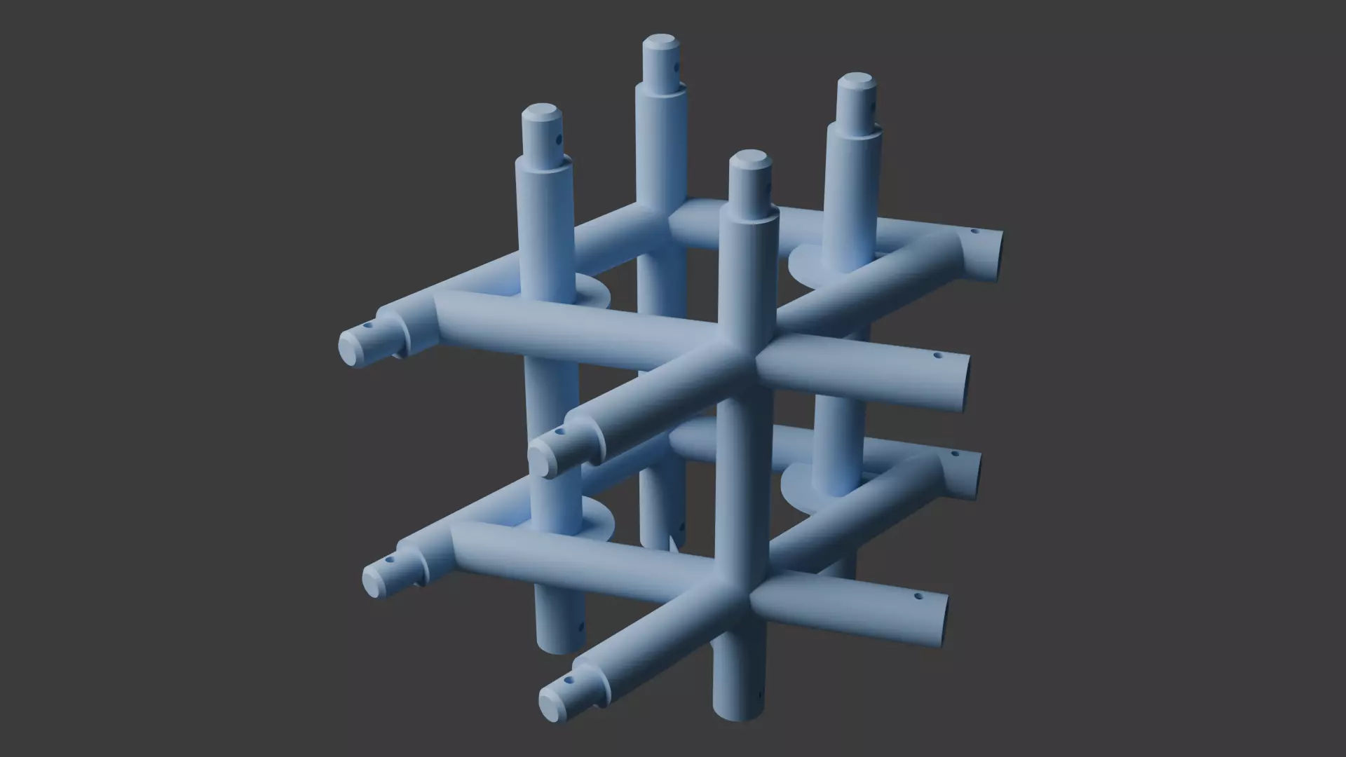 Square Truss Standard Collection - 18 PCS Modular 3D model 3D model_28