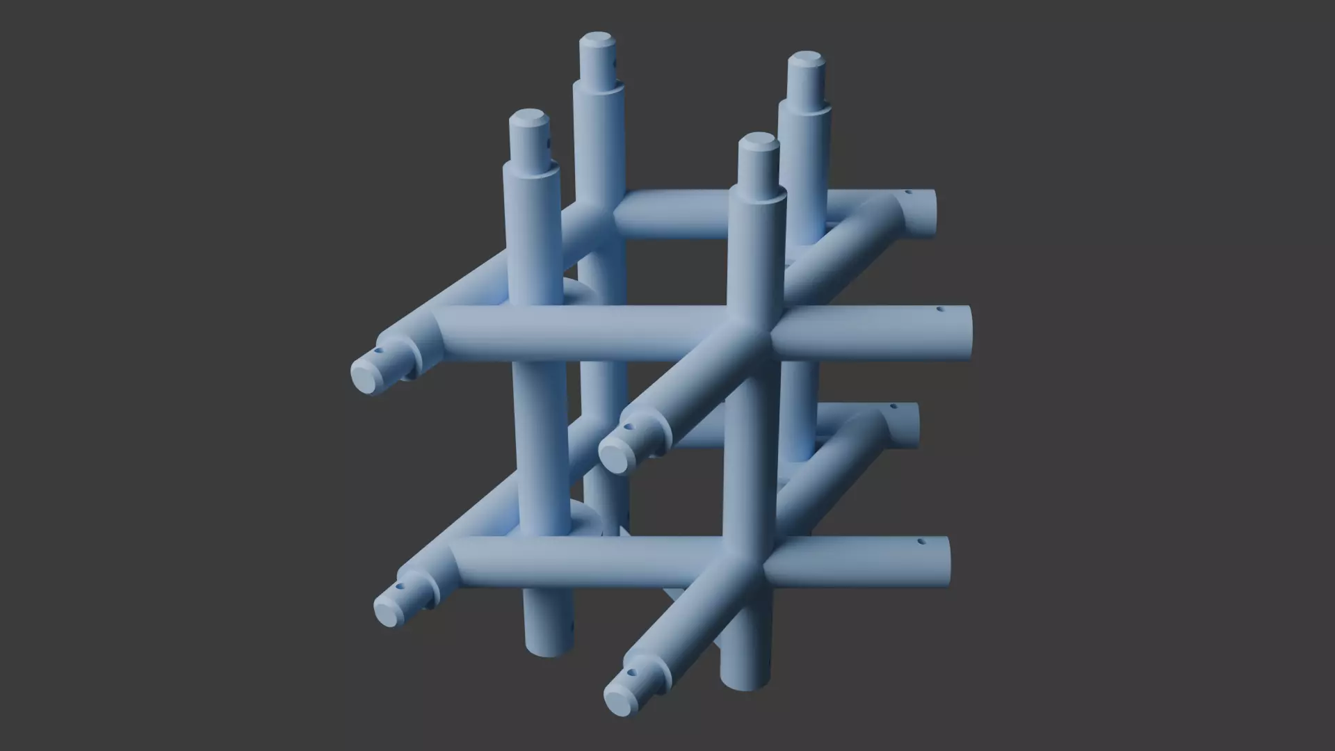 Square Truss Standard Collection - 18 PCS Modular 3D model 3D model_29