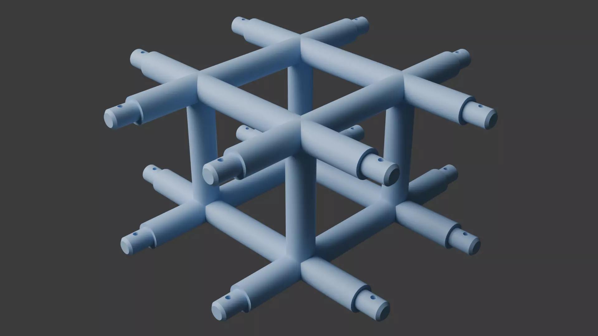 Square Truss Standard Collection - 18 PCS Modular 3D model 3D model_42