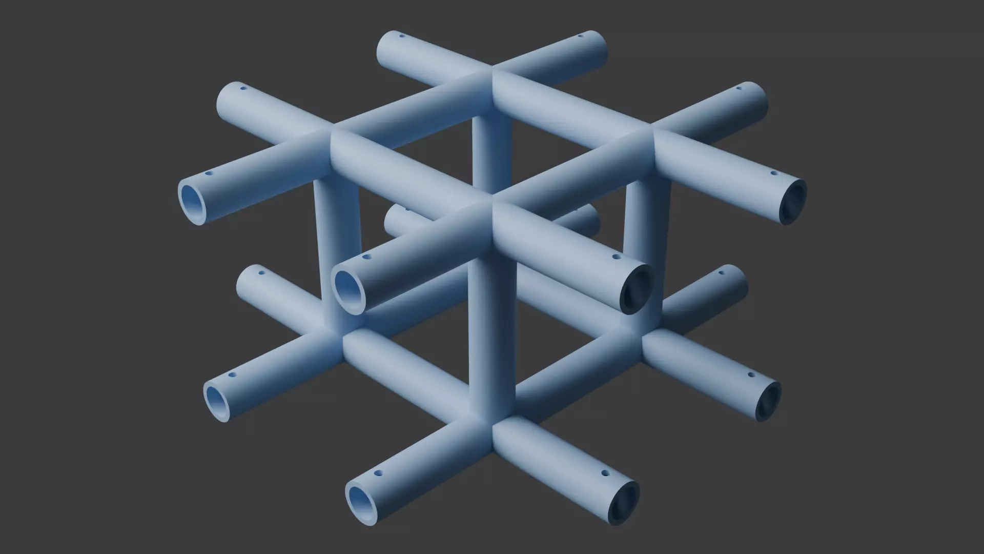 Square Truss Standard Collection - 18 PCS Modular 3D model 3D model_35