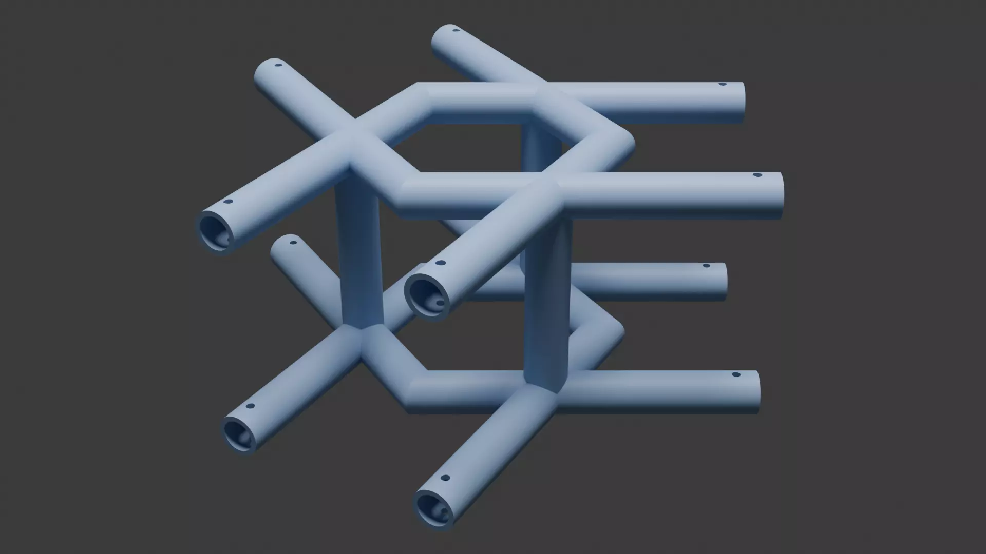 Square Truss Standard Collection - 18 PCS Modular 3D model 3D model_47