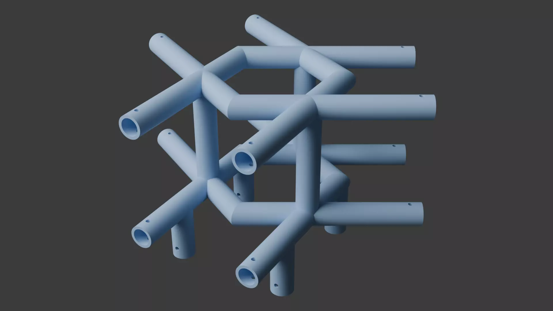 Square Truss Standard Collection - 18 PCS Modular 3D model 3D model_31