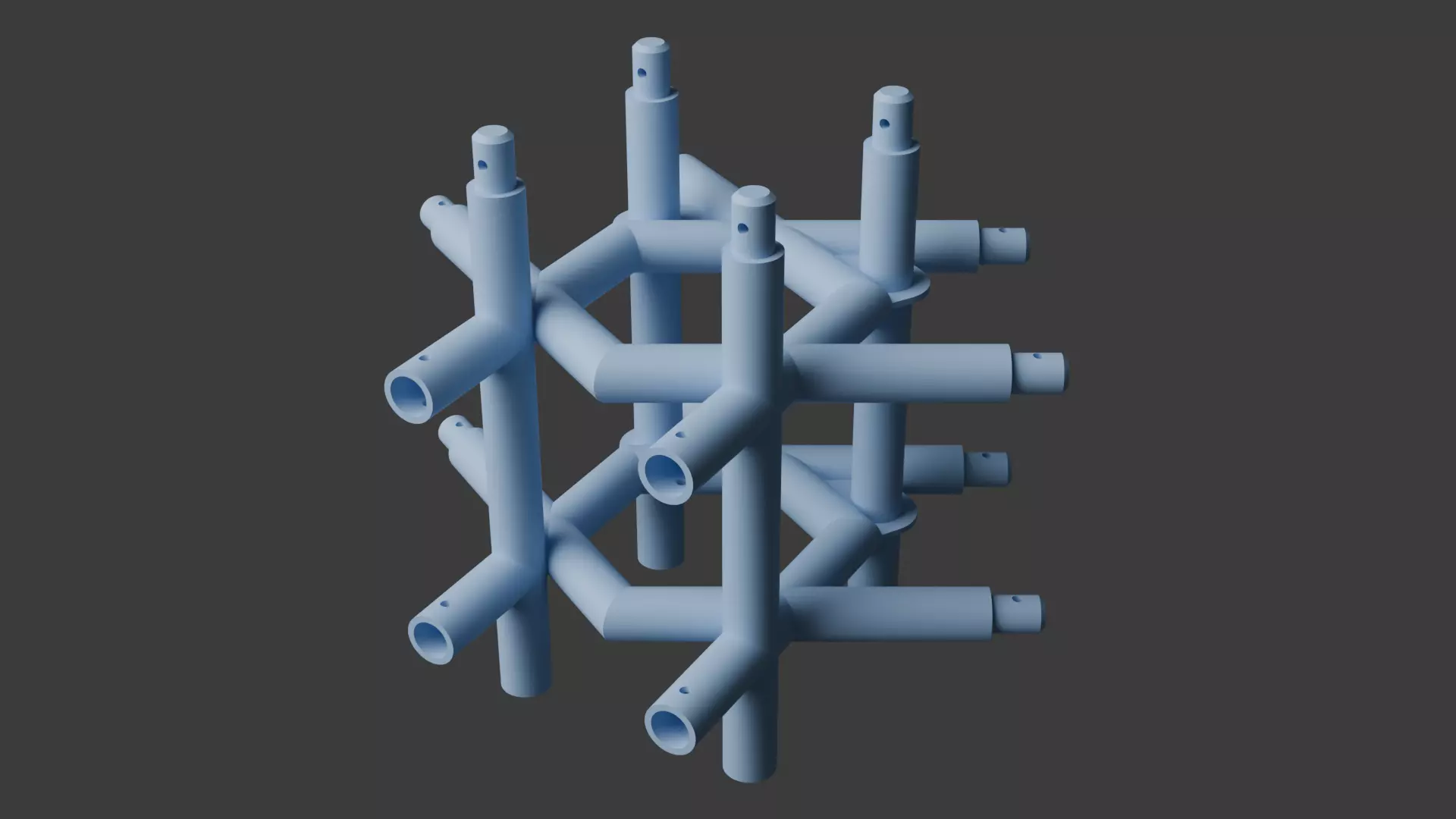 Square Truss Standard Collection - 18 PCS Modular 3D model 3D model_22