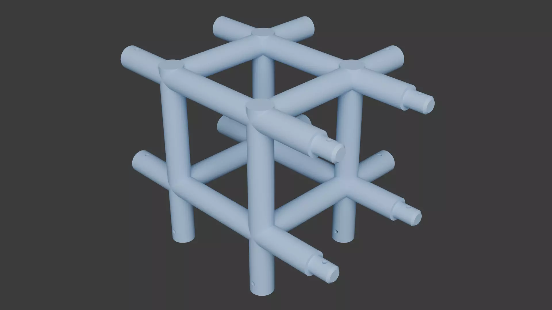 Square Truss Standard Collection - 18 PCS Modular 3D model 3D model_10