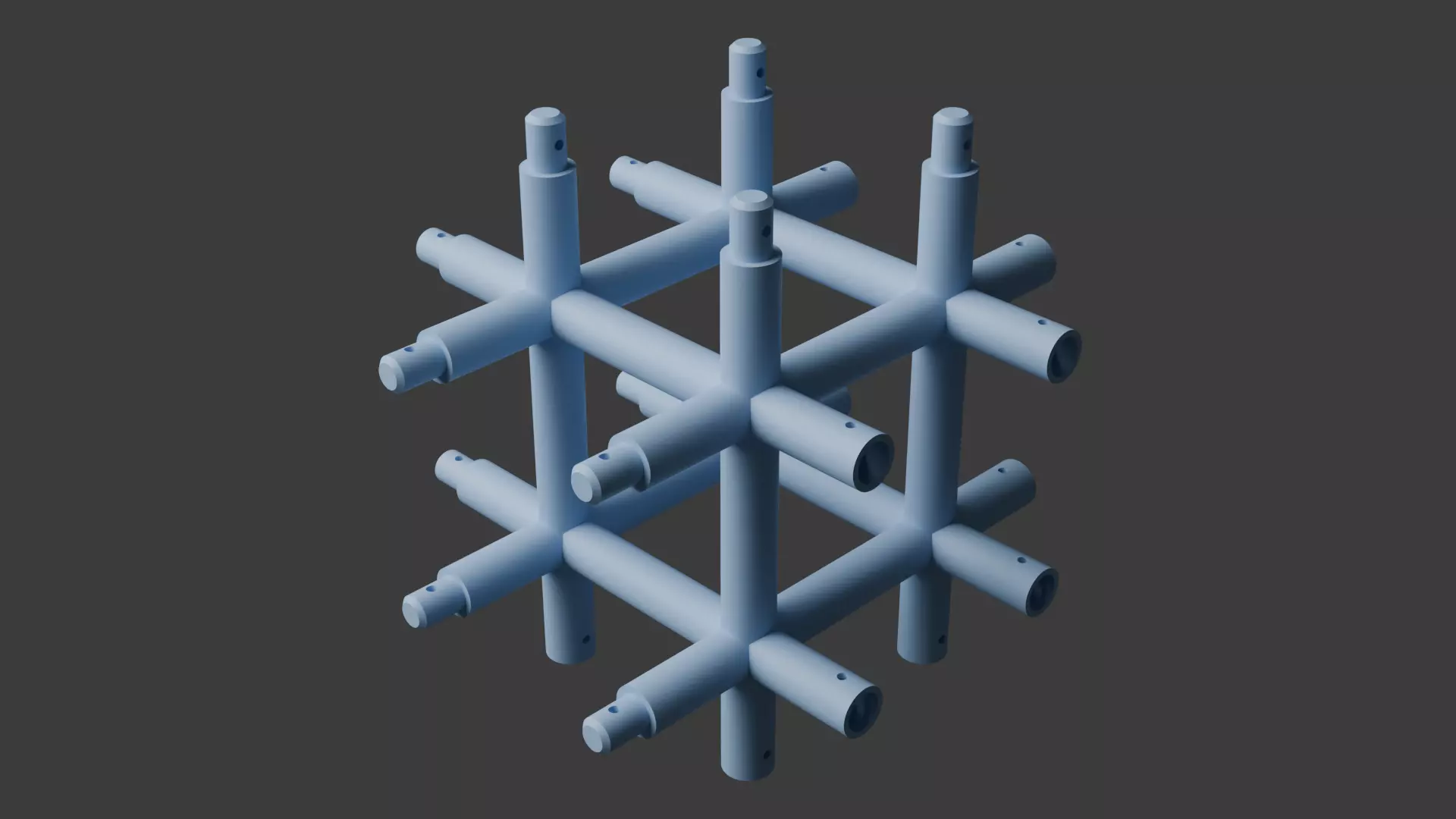 Square Truss Standard Collection - 18 PCS Modular 3D model 3D model_17