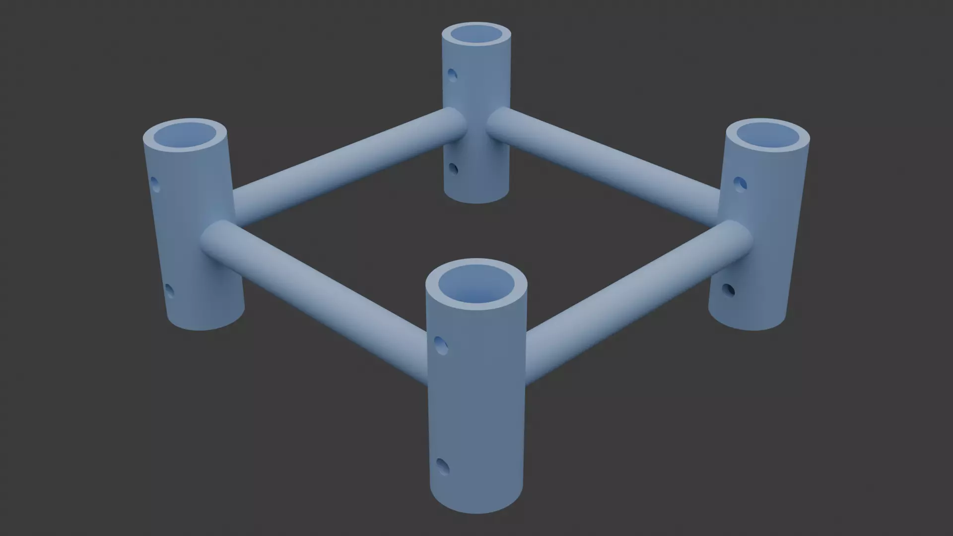 Square Truss Standard Collection - 18 PCS Modular 3D model 3D model_58