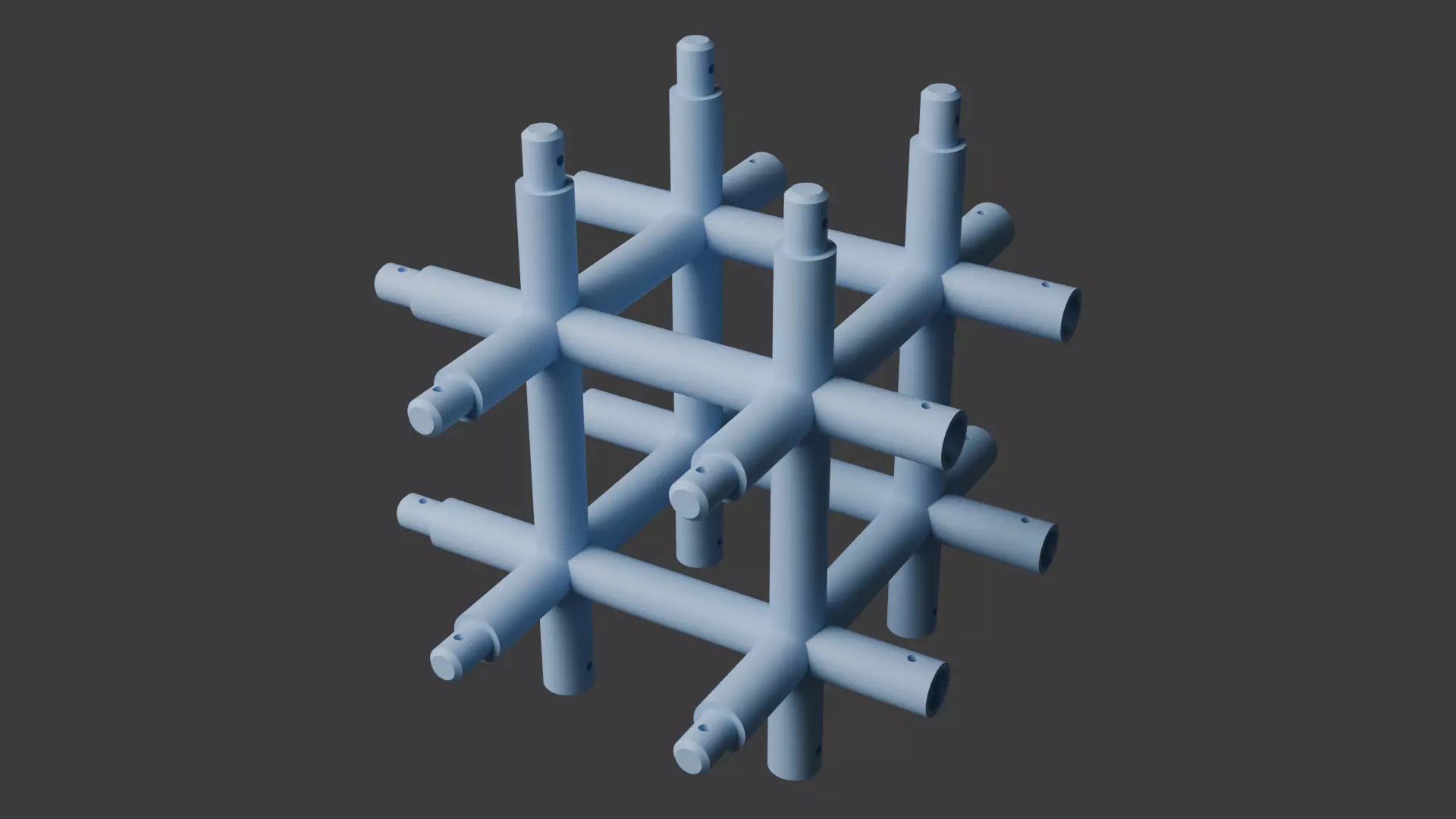 Square Truss Standard Collection - 18 PCS Modular 3D model 3D model_19