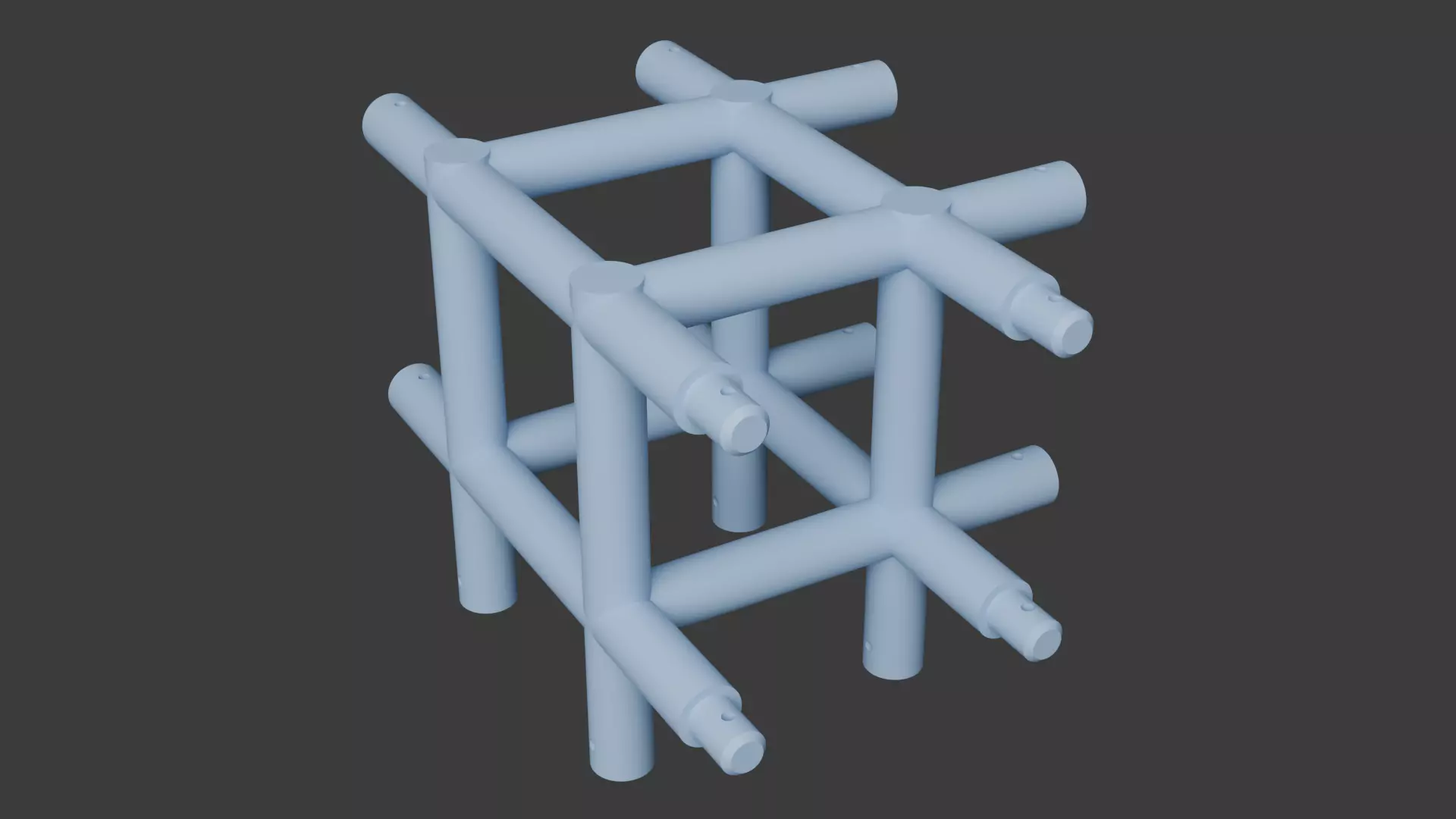 Square Truss Standard Collection - 18 PCS Modular 3D model 3D model_12