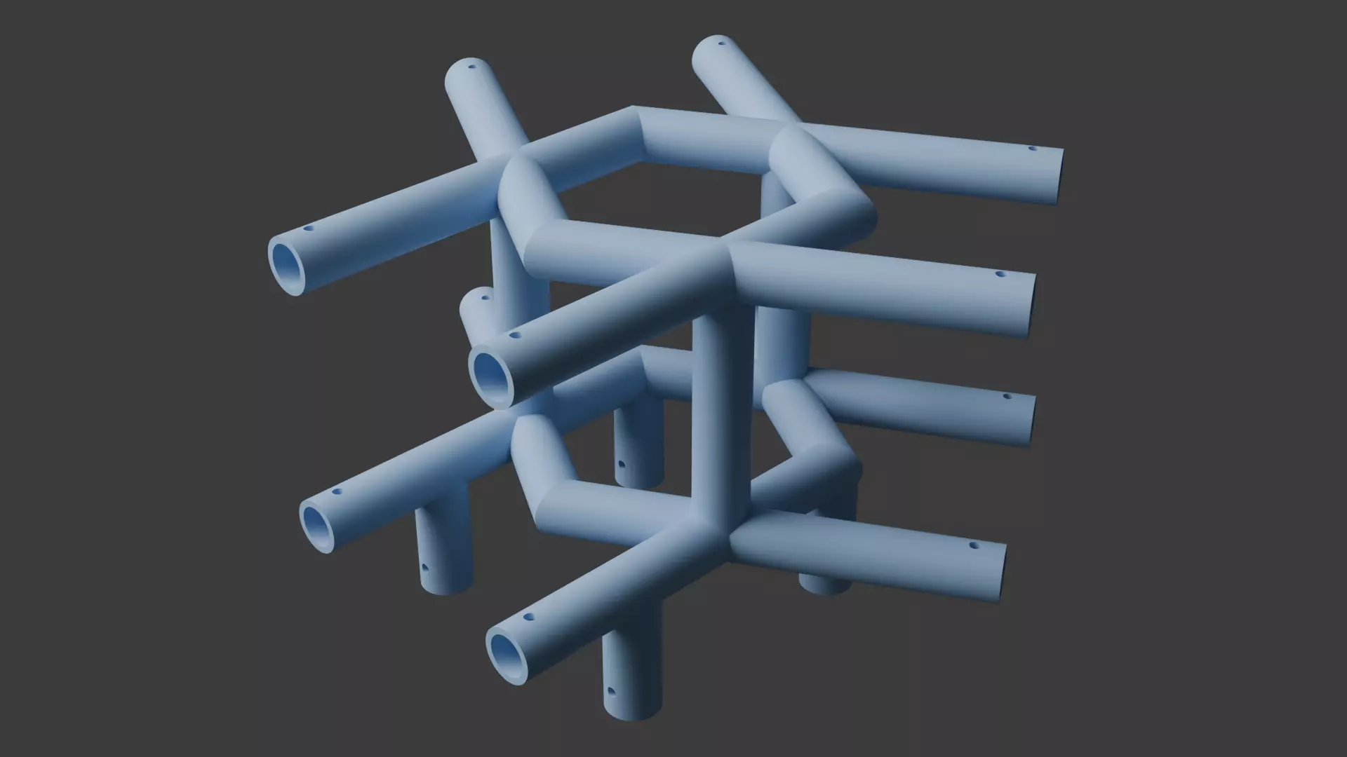 Square Truss Standard Collection - 18 PCS Modular 3D model 3D model_34