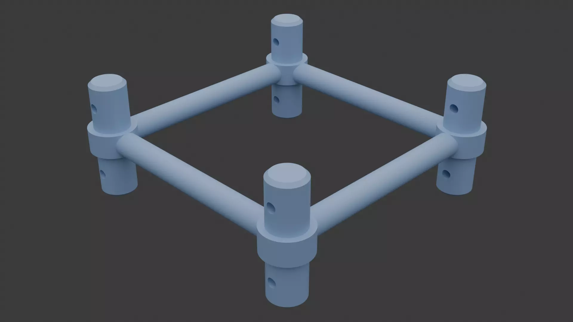 Square Truss Standard Collection - 18 PCS Modular 3D model 3D model_56