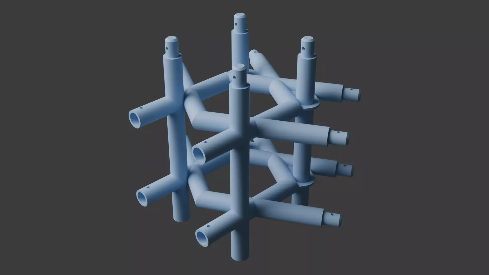 Square Truss Standard Collection - 18 PCS Modular 3D model 3D model_26