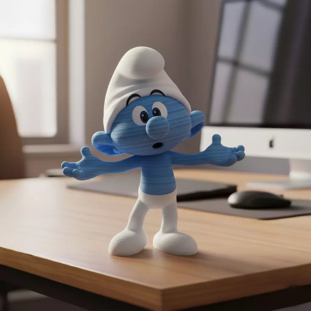 Clumsy Smurf 3D print model