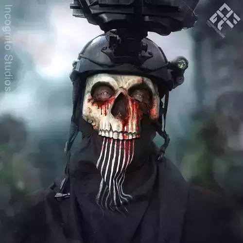 ZOMBIE GHOST CALL OF DUTY INSPIRED REPLICA COSPLAY GHOST MASK 3D print model ZOMBIE GHOST CALL OF DUTY INSPIRED REPLICA COSPLAY GHOST MASK 3D print model