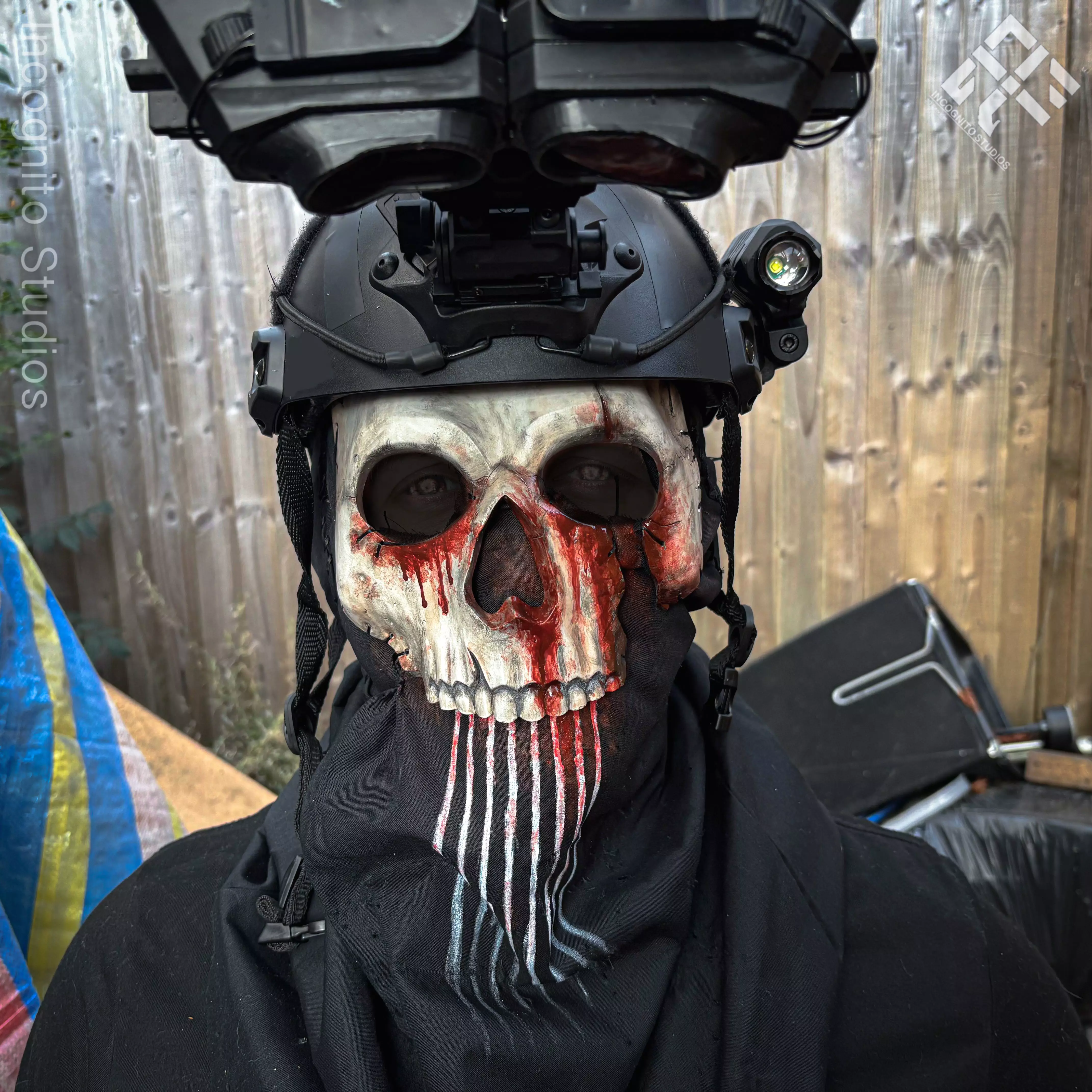 ZOMBIE GHOST CALL OF DUTY INSPIRED REPLICA COSPLAY GHOST MASK 3D print model_4