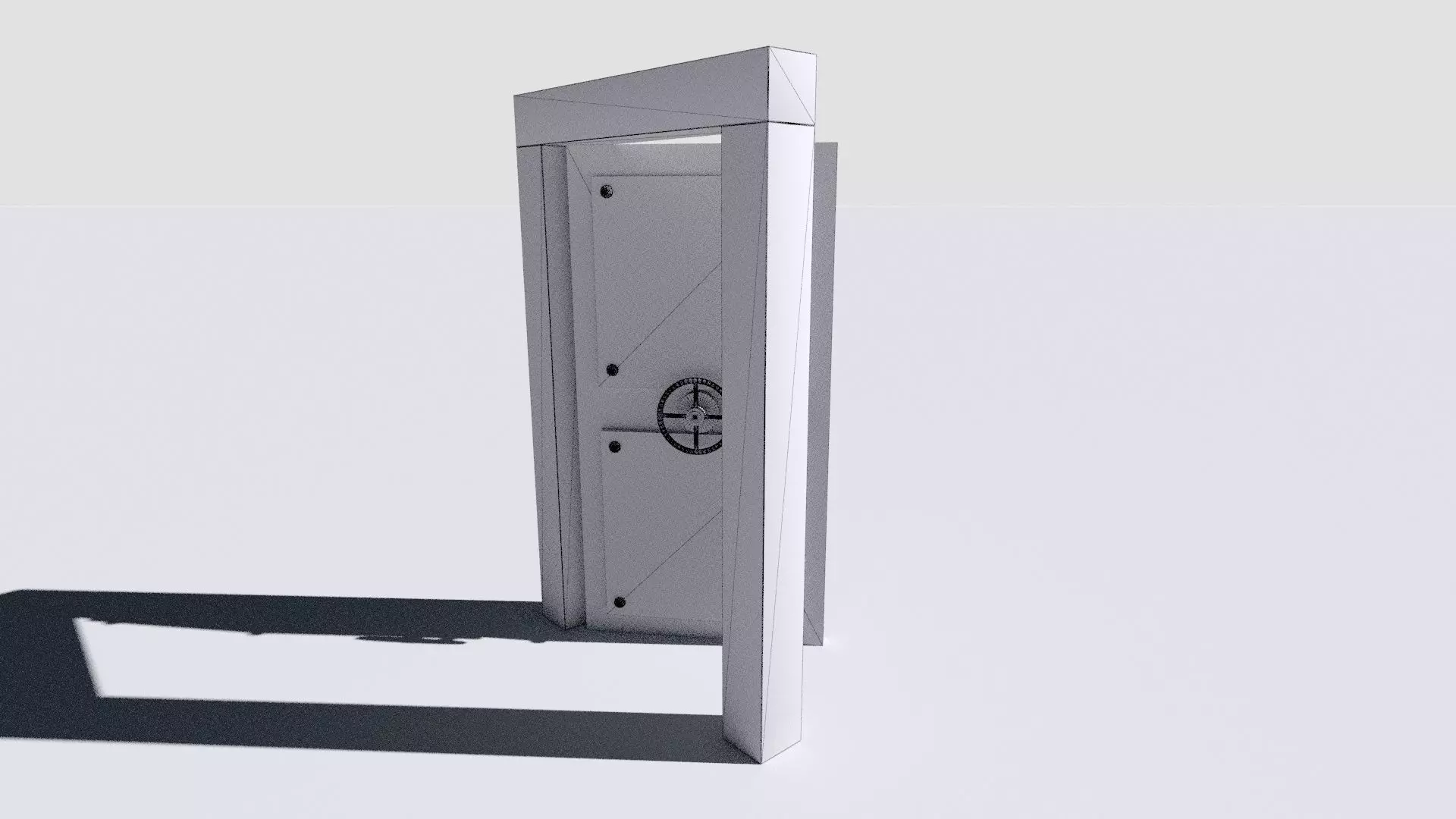 metal security door 3D model_31