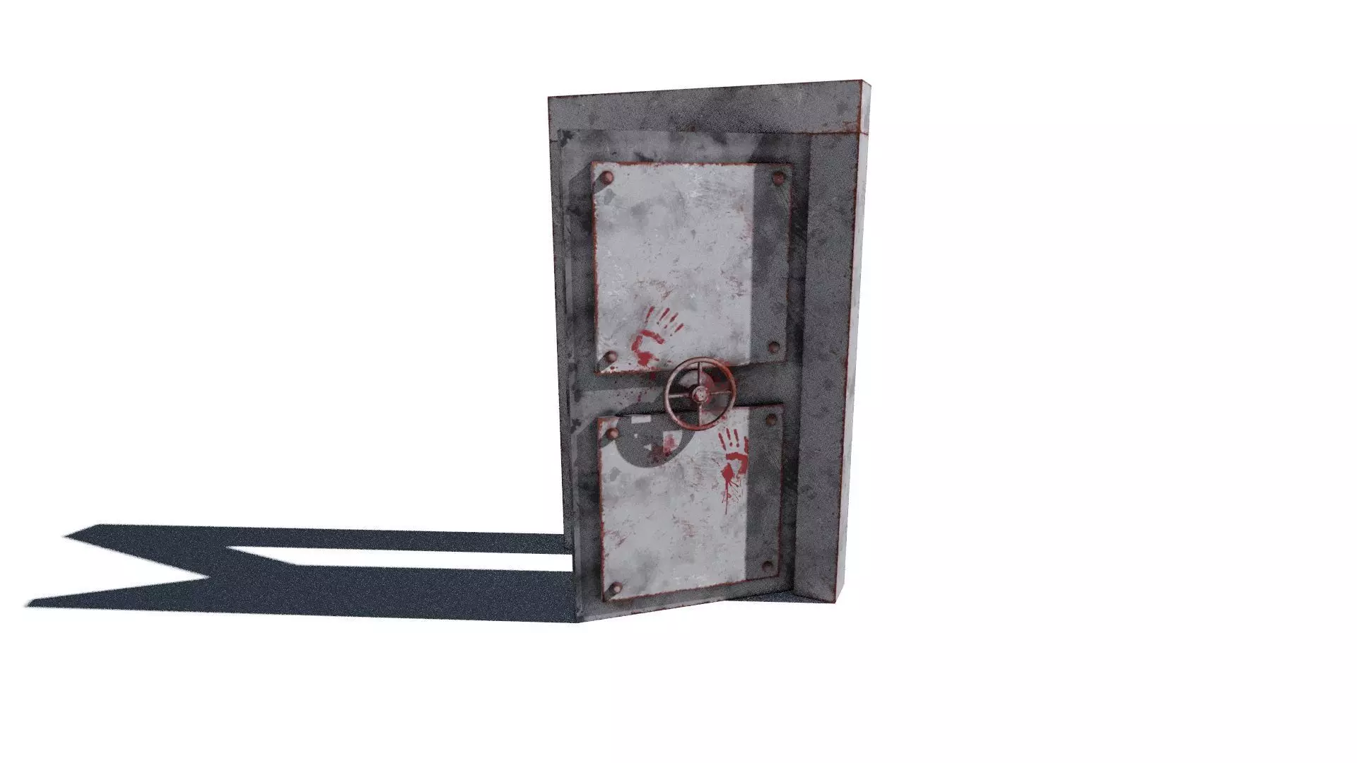metal security door 3D model_11