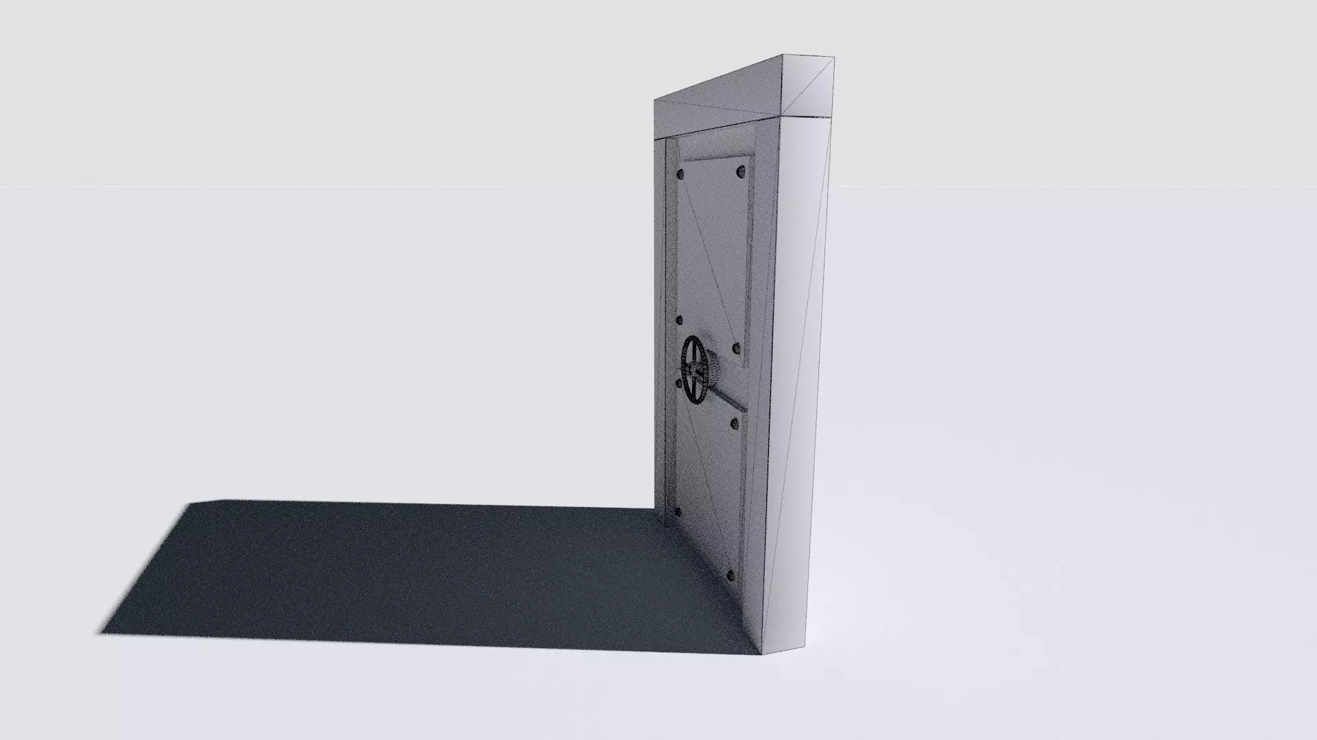 metal security door 3D model_18