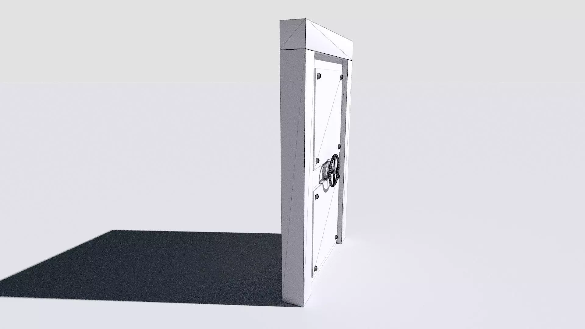 metal security door 3D model_17