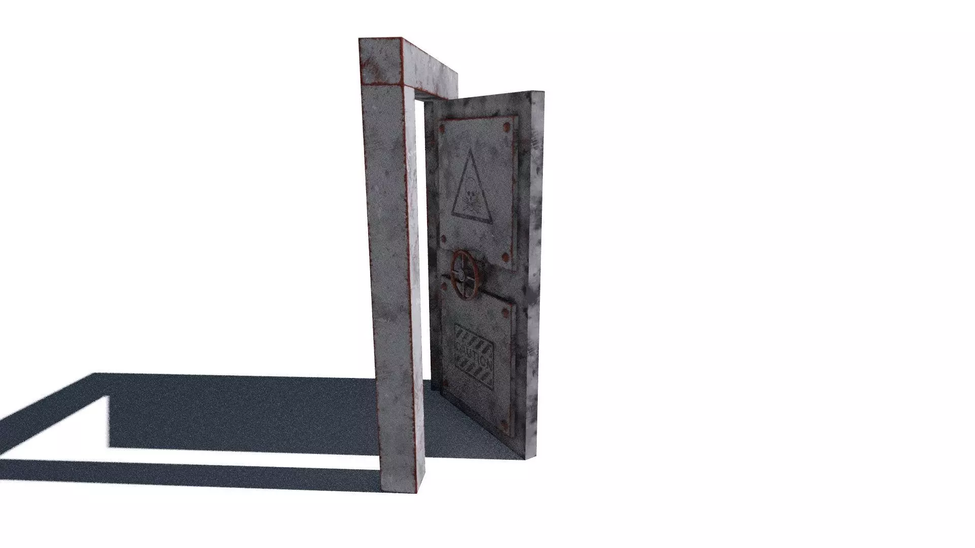 metal security door 3D model_13
