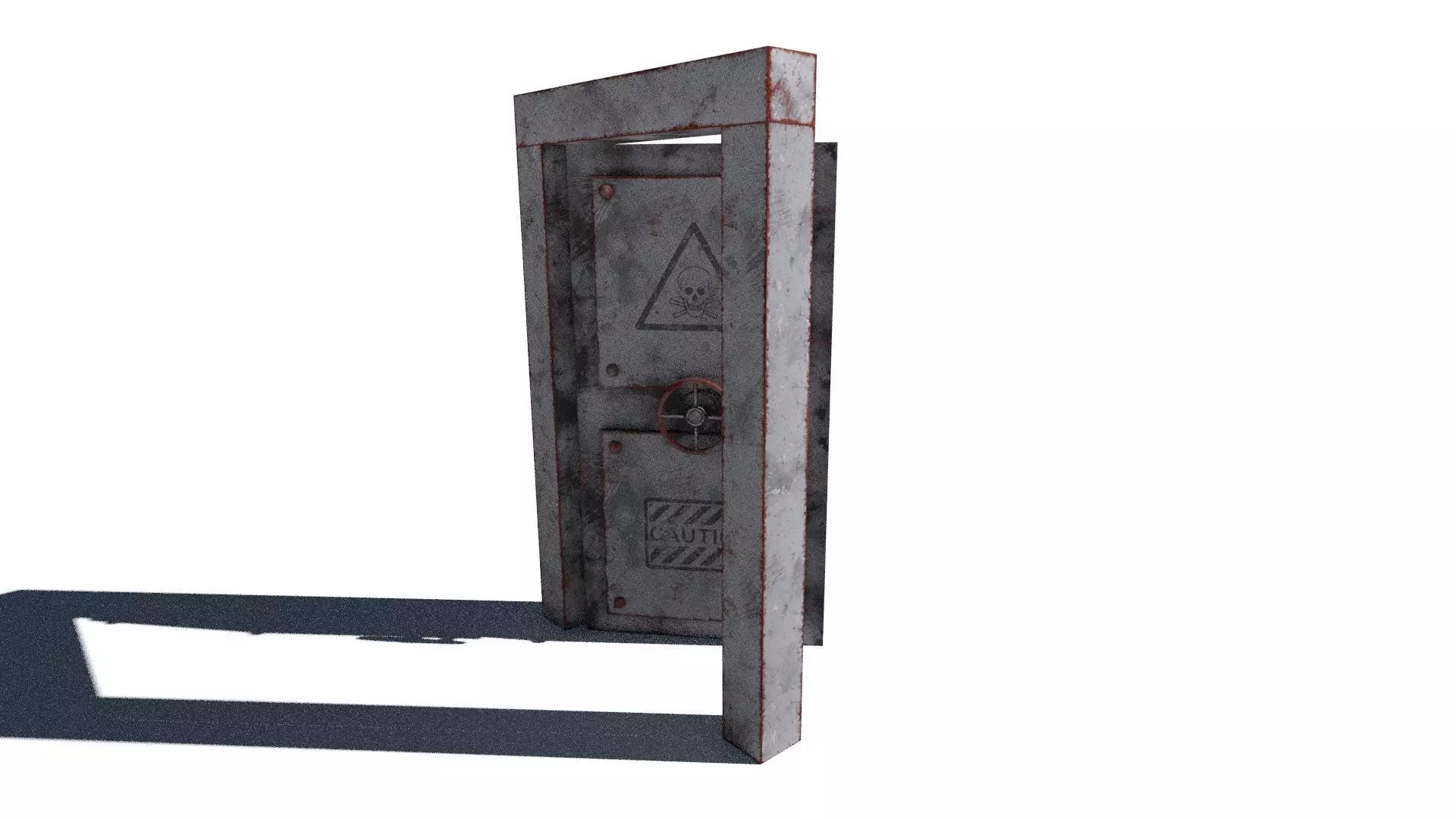 metal security door 3D model_14