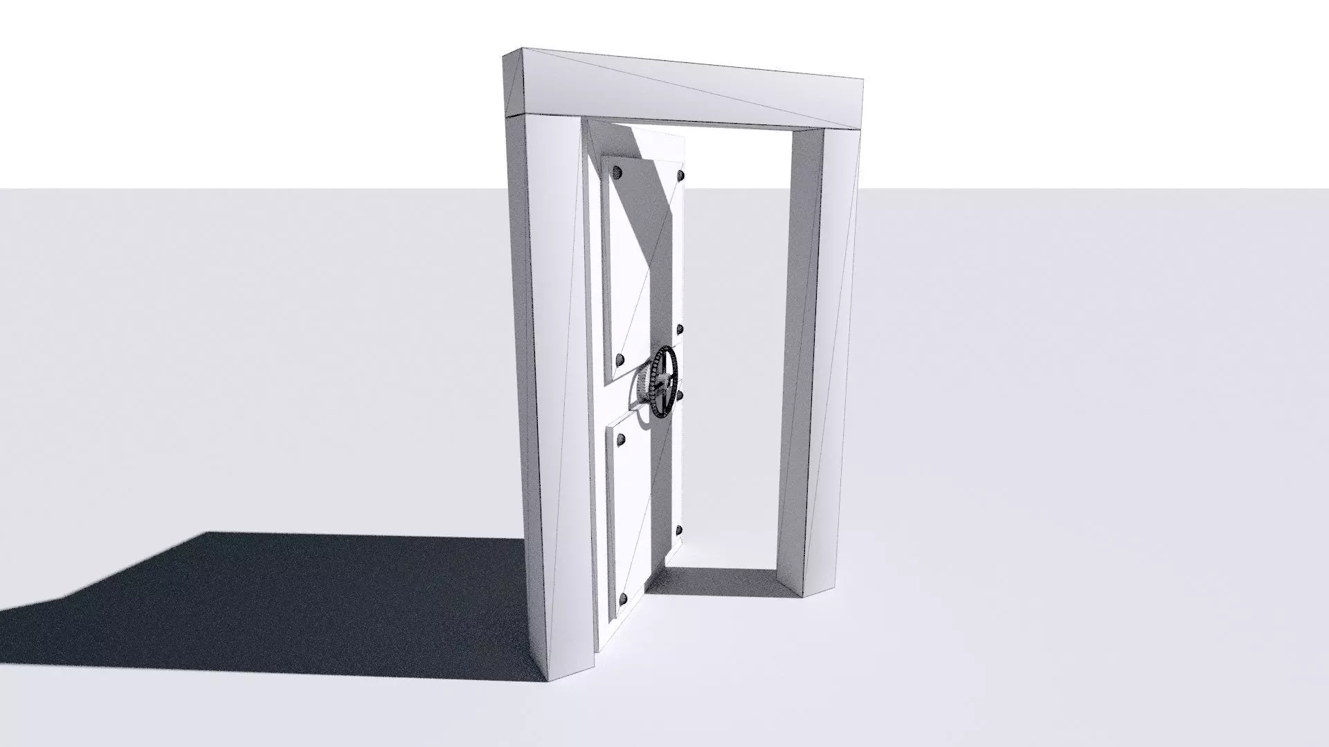 metal security door 3D model_25