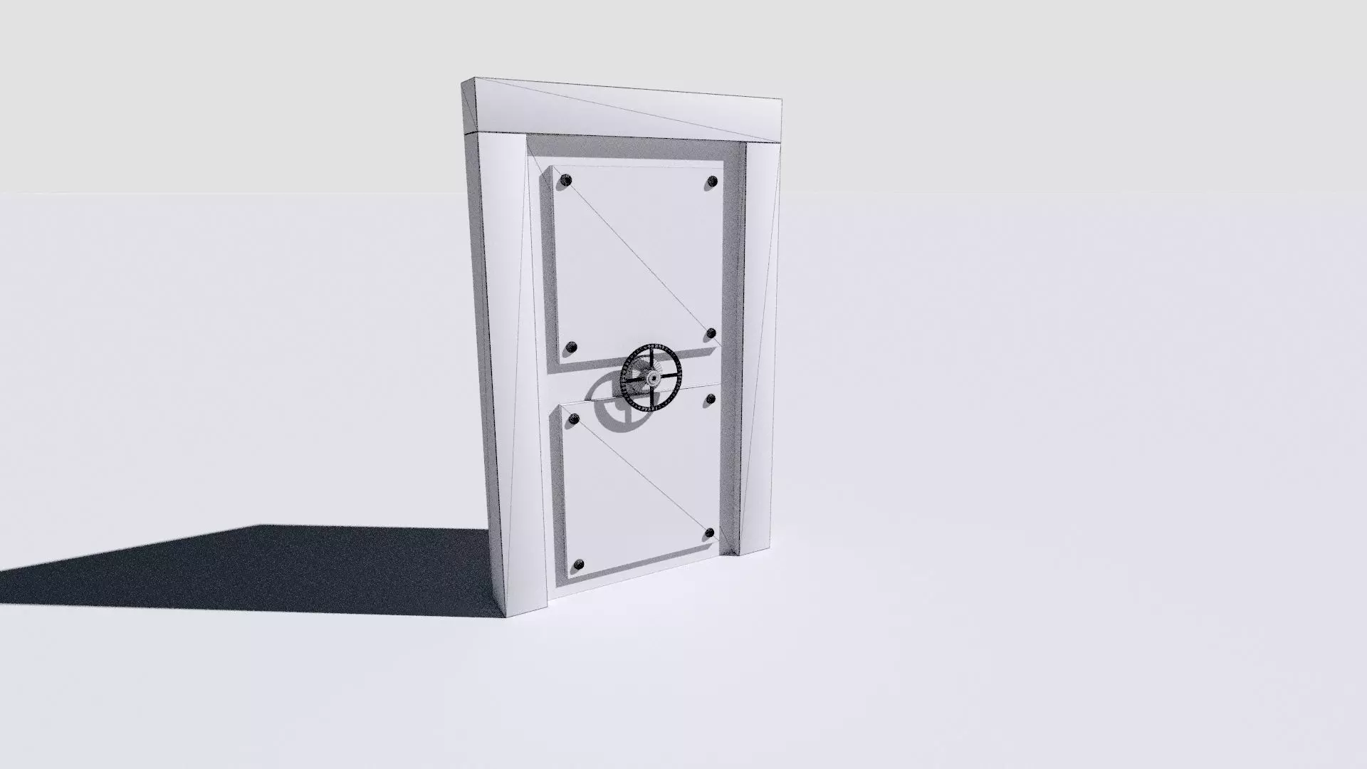 metal security door 3D model_20