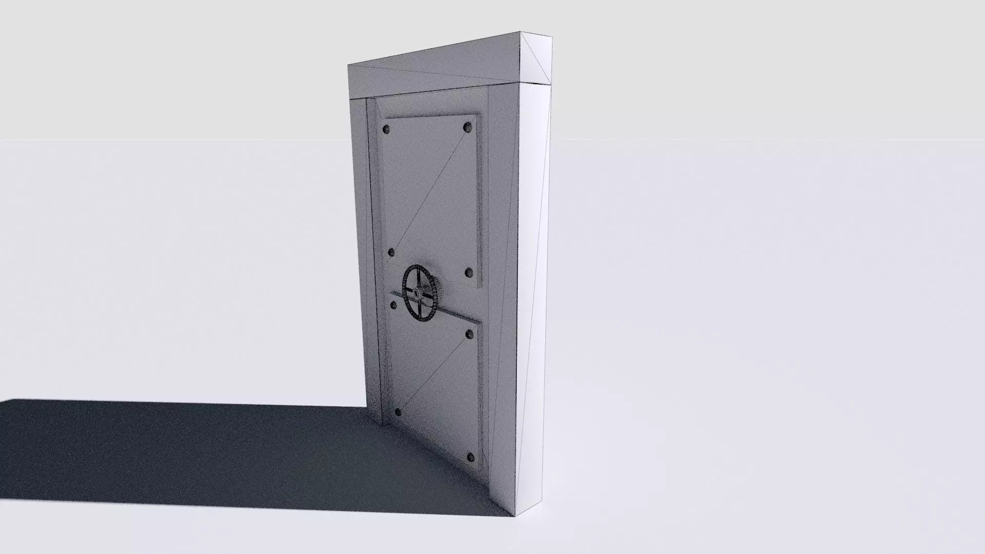 metal security door 3D model_22
