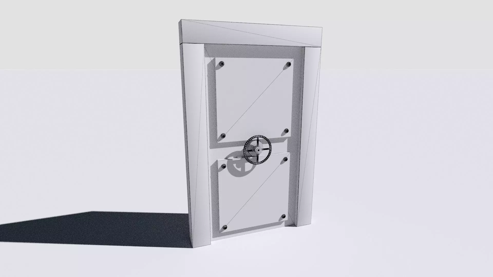 metal security door 3D model_24