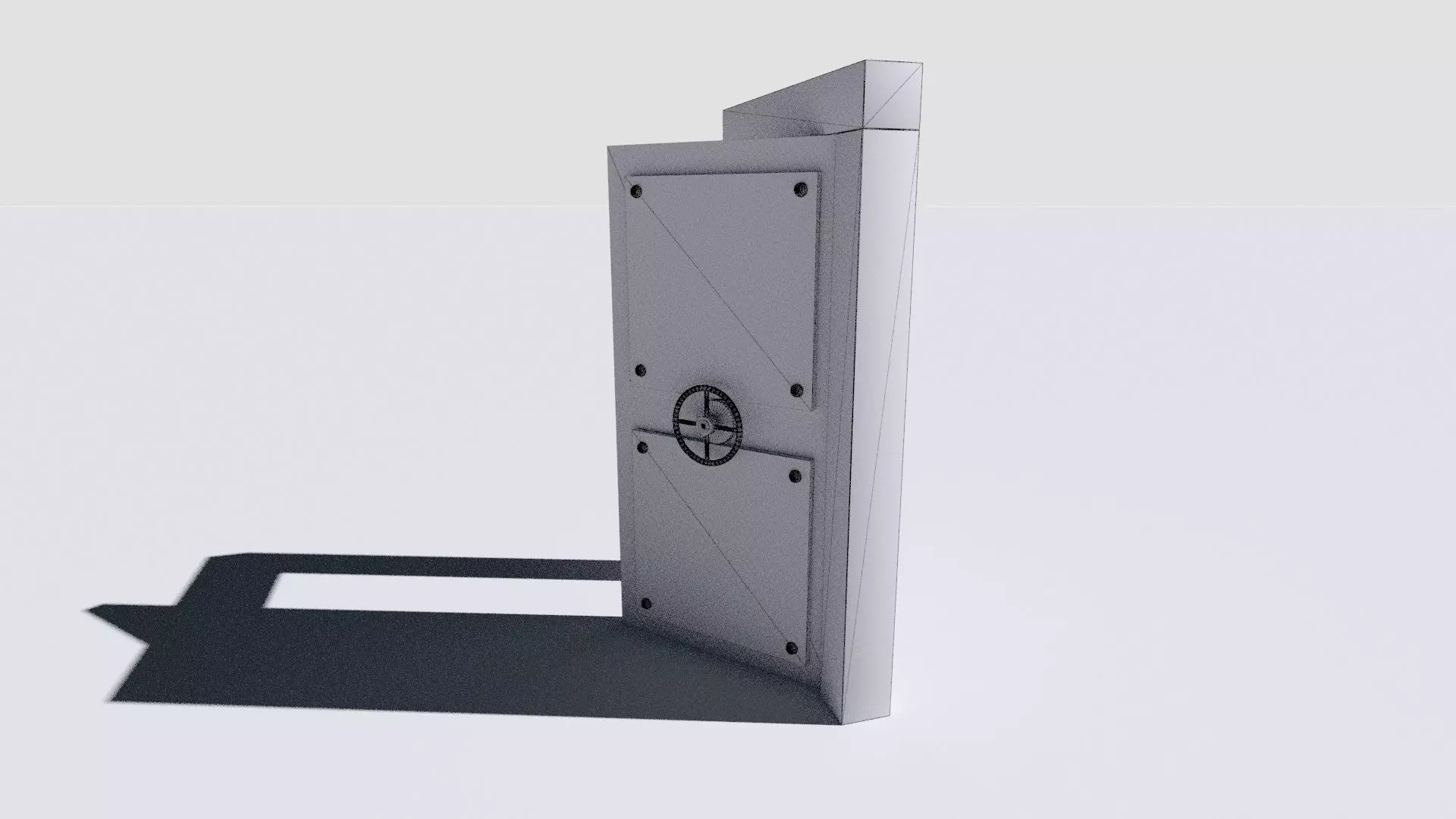 metal security door 3D model_27