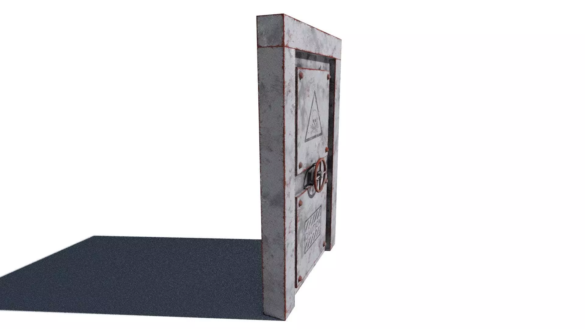 metal security door 3D model_1