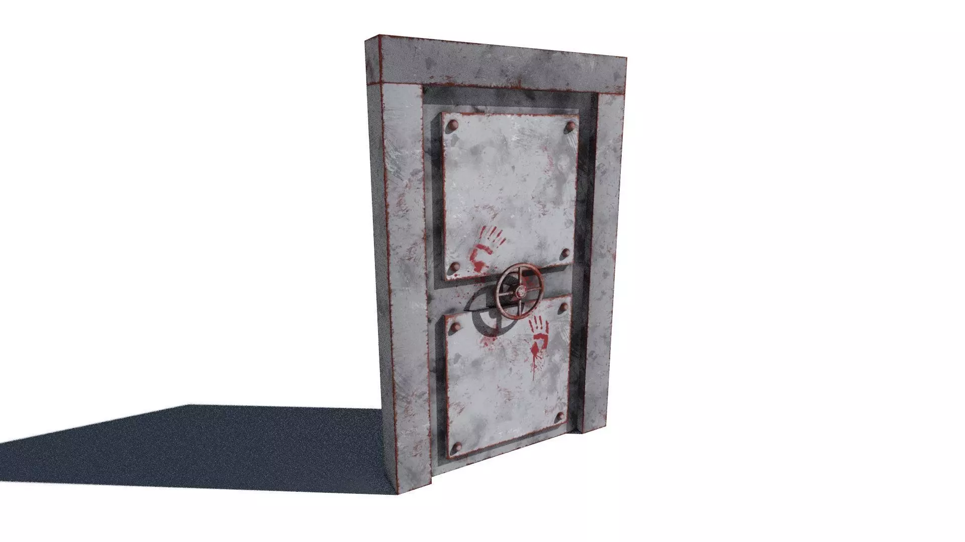 metal security door 3D model_4