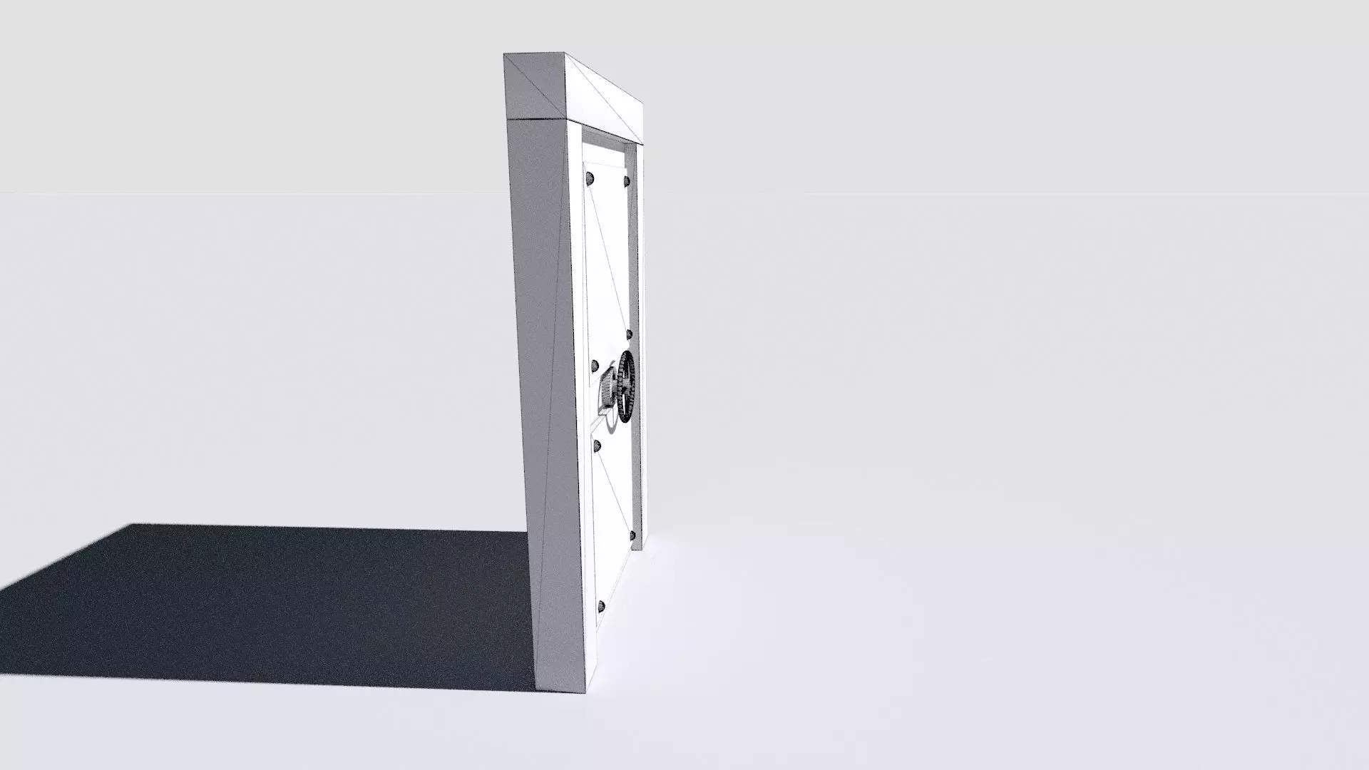 metal security door 3D model_21