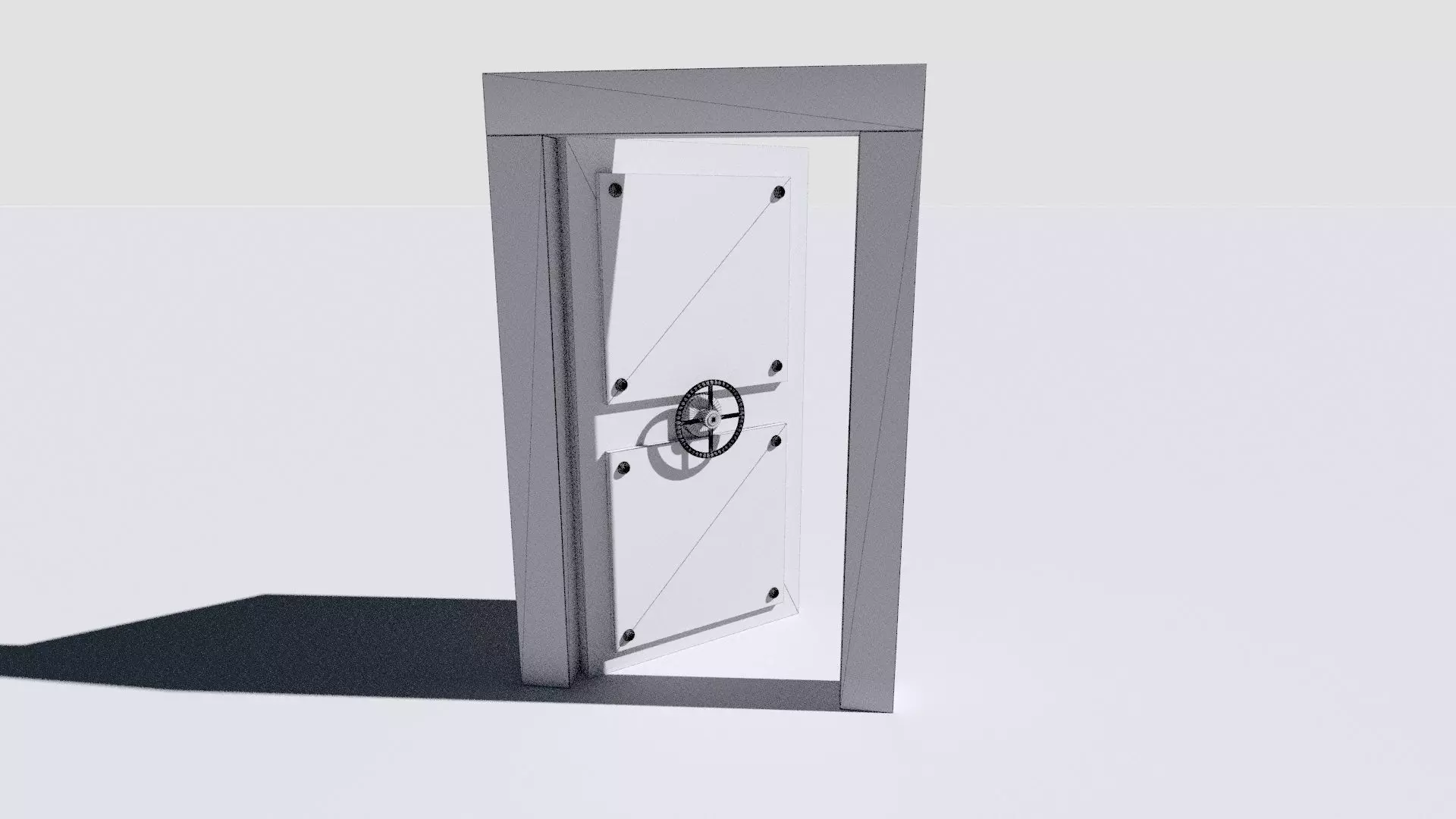 metal security door 3D model_32