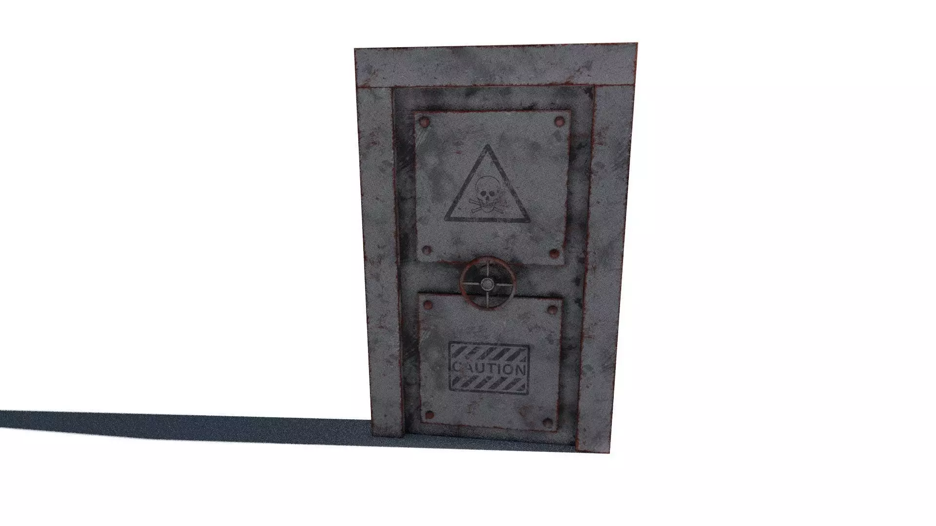 metal security door 3D model_6